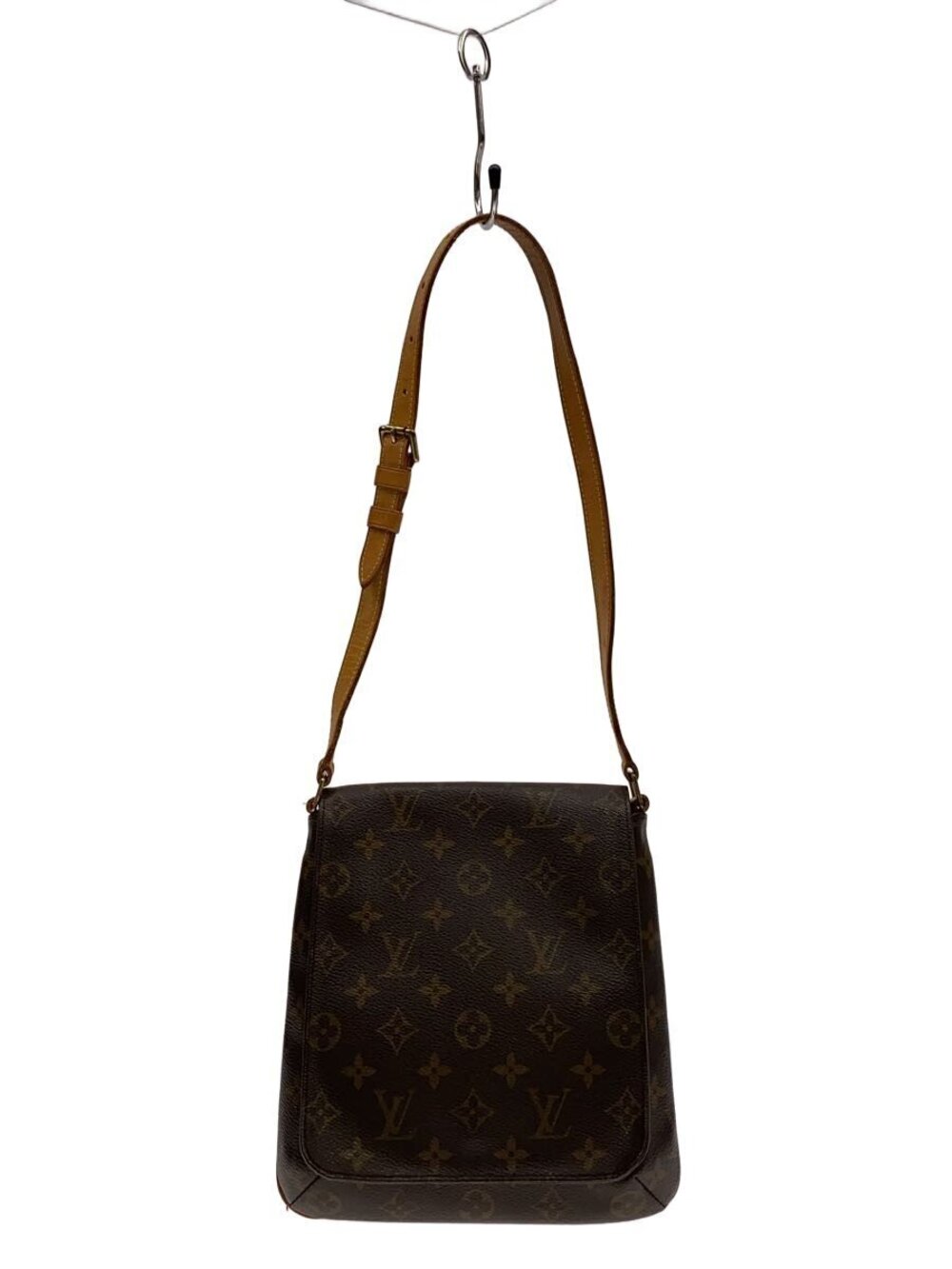 LOUIS VUITTON Musette Salsa Monogram Canvas Short Shoulder Bag Brown